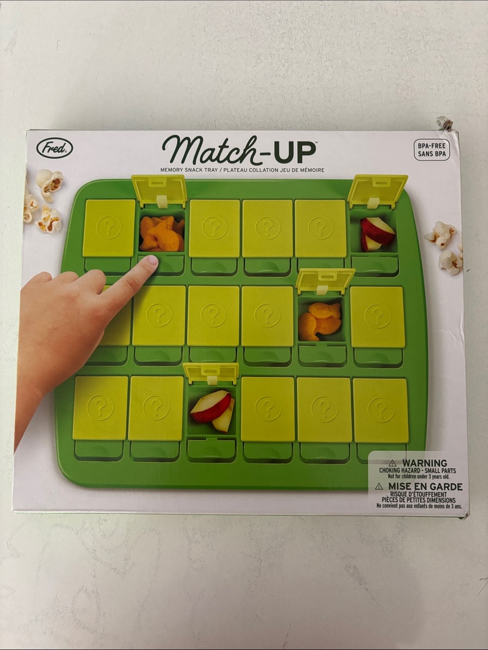 Fred Match-UP Memory Snack Tray in Lime Green